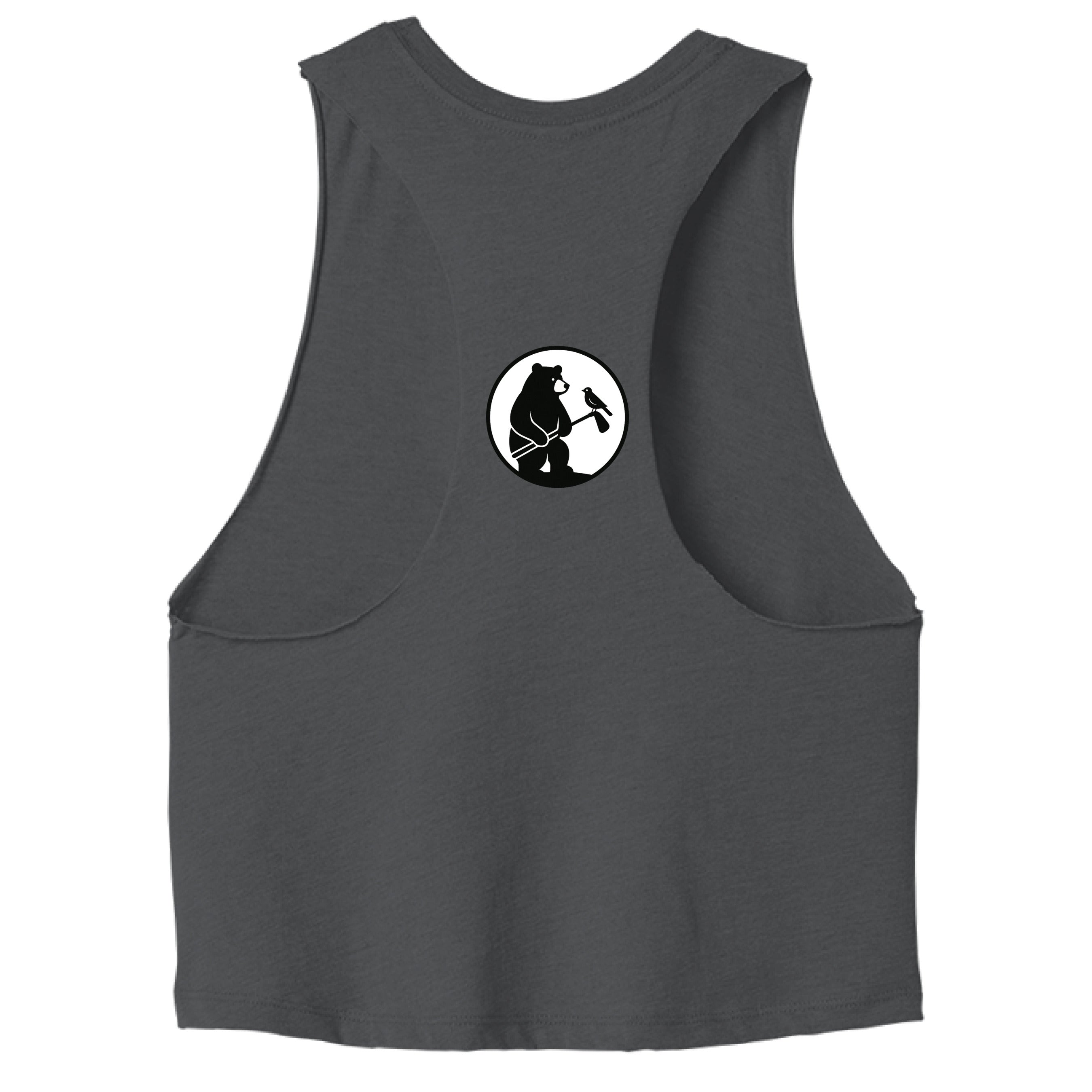 DARK GRY HEATHER - BACK
